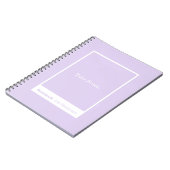 Pale Lavender Purple Block Quote Classic Notitieboek (Linkerzijde)