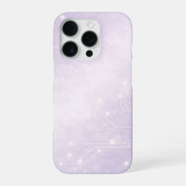 Pale lilac and pearl gray AI art  iPhone 16 Pro Hoesje