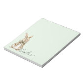 Pale Mint Bunny Rabbit   Notitieblok (Linkerzijde)