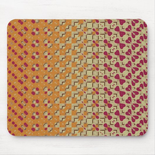 Pale Orange and Pink Mouse pad Muismat (Voorkant)