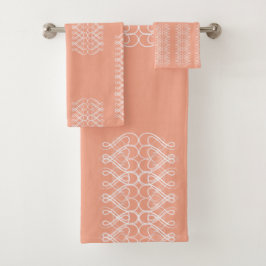 Pale Orange Towel Bad Handdoek