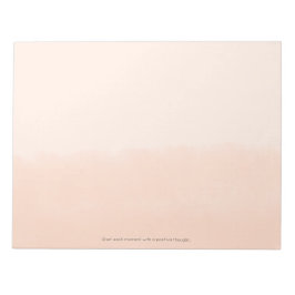 Pale Orange Watercolor Abstract Notitieblok