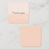 Pale Orange Watercolor Abstract Notitiekaartje (Voorkant / Achterkant)