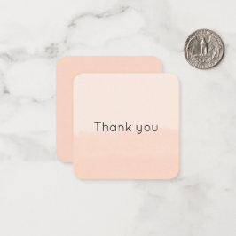 Pale Orange Watercolor Abstract Notitiekaartje