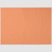 Pale Orange With Orange Polka Dots Tissuepapier (Voorkant)