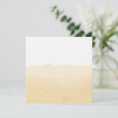 Pale Peach Folded Thank You Card Bedankkaart (Staand voorkant)