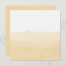 Pale Peach Folded Thank You Card Bedankkaart