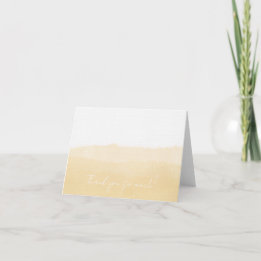 Pale Peach Folded Thank You Card Bedankkaart