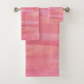 Pale pink bad handdoek (Insitu)