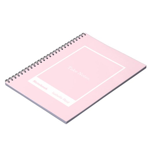 Pale Pink Block Quote Classic Notitieboek (Linkerzijde)