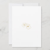 Pale Pink | Boho Arch Gold Floral Wedding  Save The Date (Achterkant)