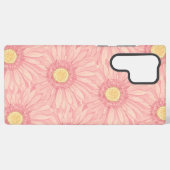 Pale Pink daisy pattern - large Samsung Galaxy Hoesje (Achterkant horizontaal)