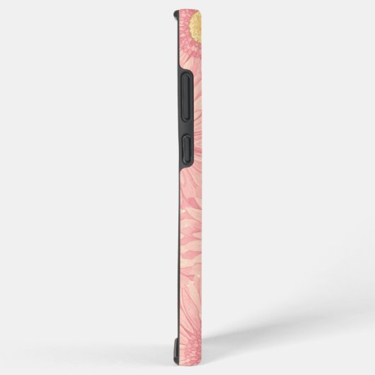 Pale Pink daisy pattern - large Samsung Galaxy Hoesje (Rechterkant)