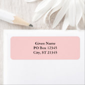 Pale pink etiket (Insitu)