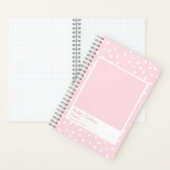 Pale Pink Floral Aesthetic Notebook Notitieboek (Binnen)