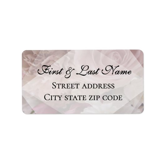 Pale Pink Florals Label (Voorkant)