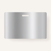 Pale Pink Glitter Drips Silver Shimmer Badge (Achterkant)