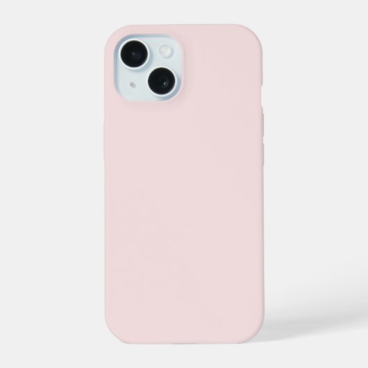 Pale pink iPhone 15 case (Achterkant)