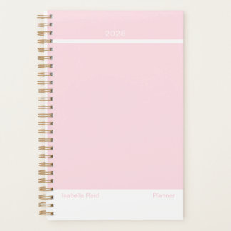 Pale Pink Minimalist Planner