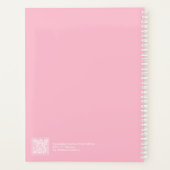 Pale Pink Minimalist Planner (Achterkant)