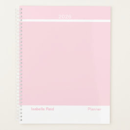 Pale Pink Minimalist Planner