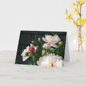 Pale Pink Peonies 2020 by Diane Heller Kaart (Gele Bloem)