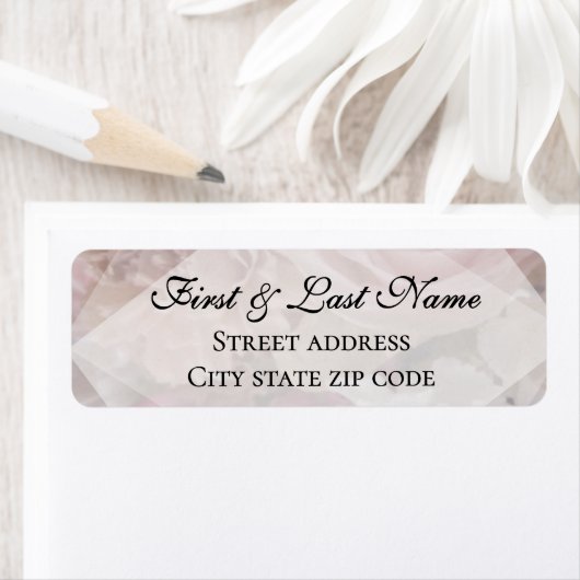 Pale Pink Rose Mailing Label (Insitu)