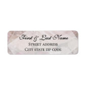Pale Pink Rose Mailing Label (Voorkant)