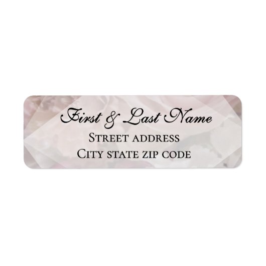 Pale Pink Rose Mailing Label (Voorkant)