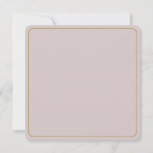 Pale Pink Rose Place Setting Card Notitiekaartje (Achterkant)