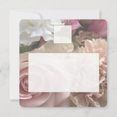 Pale Pink Rose Place Setting Card Notitiekaartje (Voorkant)