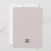 Pale Pink Rose Thank You Card Bedankkaart (Achterkant)