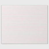 Pale pink | white stripe wrapping paper cadeaupapier (Vlak)