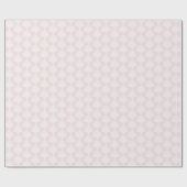 Pale pink | Wit Damast inpakpapier (Vlak)
