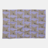 Pale Purple Dog Theedoek (Horizontaal)