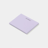 Pale Purple Professional Unique Classical Own Name Post-it® Notes (Schuin)