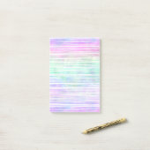 pale rainbow brush stroke stripes : post-it® notes (Op bureau)