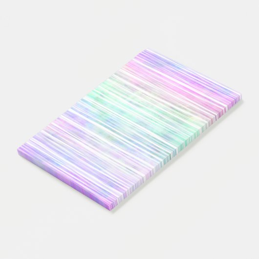 pale rainbow brush stroke stripes : post-it® notes (Schuin)