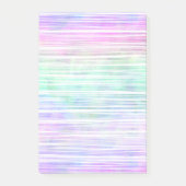 pale rainbow brush stroke stripes : post-it® notes (Voorkant)