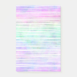 pale rainbow brush stroke stripes : post-it® notes