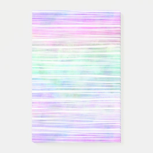 pale rainbow brush stroke stripes : post-it® notes (Voorkant)
