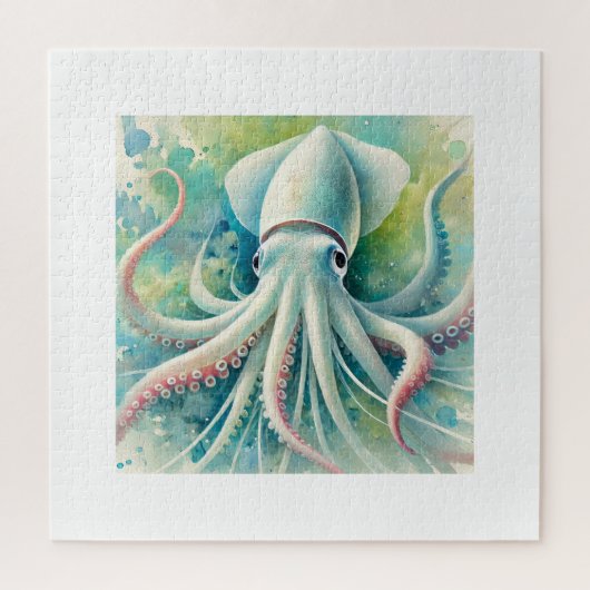 Pale Squid 081024AREF151 - Watercolor Legpuzzel (Verticaal)