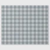 Pale Tan and White Large Check Plaid Cadeaupapier (Vlak)