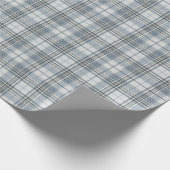 Pale Tan and White Large Check Plaid Cadeaupapier (Hoek)