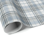 Pale Tan and White Large Check Plaid Cadeaupapier (Rol Hoek)