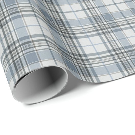 Pale Tan and White Large Check Plaid Cadeaupapier (Rol Hoek)