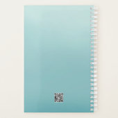 Pale Teal Rose Secret Gardens Planner (Achterkant)