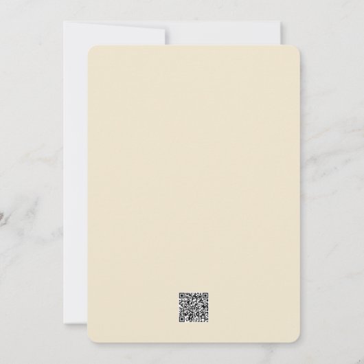 Pale Yellow Rose Birthday Invitation Card Bedankkaart (Achterkant)