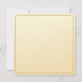 Pale Yellow Rose Place Setting Card Notitiekaartje (Achterkant)