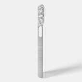 Pale Zilveren Glitterdruppels Glam Handtekening Case-Mate iPhone Case (Achterkant / Rechts)